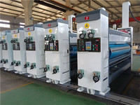 Machine de découpe et d'impression flexographique ZH-YSF-D, imprimante flexographique automatique 4 couleurs, machine à rainurer, machine d'impression de boîtes en carton