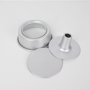 Molde de inserción de tubo extraíble de 4 pulgadas a 10 pulgadas 2 en 1 bandeja de tubo de pastel de gasa 10cm de aluminio anodizado alto <span class=keywords><strong>Chimmy</strong></span> Cake Pan - Product Image 4