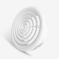 Grilles de ventilation rondes en plastique pour climatiseurs ABS HVAC Systems