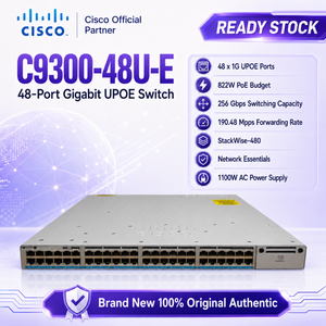 สวิตช์เครือข่ายแบบจัดการได้รุ่นใหม่ C9300-48U-E 9300 48 พอร์ต UPOE 60W Network Essentials สำหรับองค์กร รุ่นดั้งเดิม C9300 48U E - Product Image 4