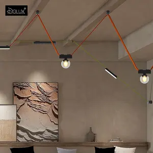 DGLUX Modern Indoor 24V Tuya ZigBee Schienen lichts ysteme Niederspannungs-Kunst leuchte Gewebte Pendel leuchte