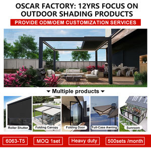 Pérgola de <span class=keywords><strong>Aluminio</strong></span> Impermeable <span class=keywords><strong>con</strong></span> Apertura y Cierre Automáticos, Estructura de Lujo <span class=keywords><strong>con</strong></span> Recubrimiento en Polvo para Patio, Jardín, <span class=keywords><strong>Terraza</strong></span> y Balcón - Product Image 5