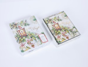 Wholesale 12pcs Offset Printed Art Paper Christmas Greeting Card <strong>Set</strong> Envelope Gift Holiday Snowman <strong>Postcard</strong> - Product Image 1