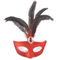 Masque de carnaval vénitien amusant pour cosplay, masque de fête à plumes pour Mardi Gras, accessoires de fête, décoration de Noël