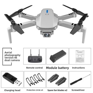En stock, E88 <span class=keywords><strong>RC</strong></span> Quadcopter, trois caméras, avant, bas, arrière, drone télécommandé, réglage de l'objectif, <span class=keywords><strong>cadeau</strong></span> pour adultes, passe-temps - Product Image 2