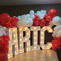 Vente en gros de chapiteau lumineux de décoration de mariage, lettres lumineuses géantes avec grands chiffres, chapiteau avec lettres d'amour avec LED