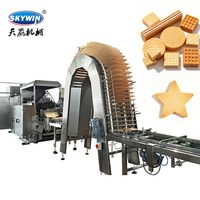 Équipement complet de production de gaufrettes, machine à gaufrettes avec mélangeur de crème, équipement idéal pour la transformation de snacks