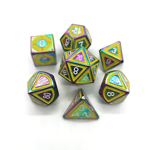 Bán Buôn 25Mm Đa Diện Kẽm Hợp Kim Kim Loại <span class=keywords><strong>Dice</strong></span> <span class=keywords><strong>Set</strong></span> Số Lượng Lớn D & D Chất Lượng Phụ Kiện Với Biểu Tượng Tùy Chỉnh Cho Trò Chơi Và Hội Đồng Quản Trị Trò Chơi - Product Image 3