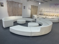 Location de meubles en cuir de haute qualité, minimaliste et durable pour événements et mariages Canapés de lounge pour hôtels Canapés de bureau