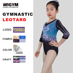 Collants de gymnastique pour enfants Design personnalisé léger à séchage rapide pour nylon polyester spandex pour gymnastique unisexe - Product Image 1