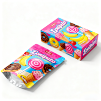 Sacs Cali à fermeture éclair Cr imprimés personnalisés Pochette debout anti-odeur 8e 3.5g 35 7g 1oz 1lb 4x5 3.5 Sacs en mylar avec boîte