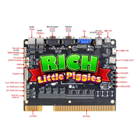 Carte de jeu verticale Rich Little Piggies pour jeu de compétences, version normale/prévisualisation des compétences, carte PCB, prix usine, pour 4 machines de jeu d'arcade