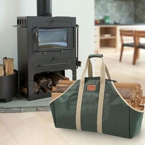 Free Sample Custom Firewood Carrier Bag for Camping and Outdoor Use: Wood <b>Log</b> Match Bag Tote <b>Holder</b> for Storage - Product Image 6