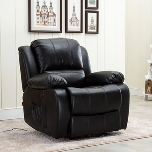 Sillón Reclinable de Cuero Ecológico Personalizado con Masaje de 8 Puntos, Sofá Reclinable Eléctrico, Sofá Reclinable - Product Image 5