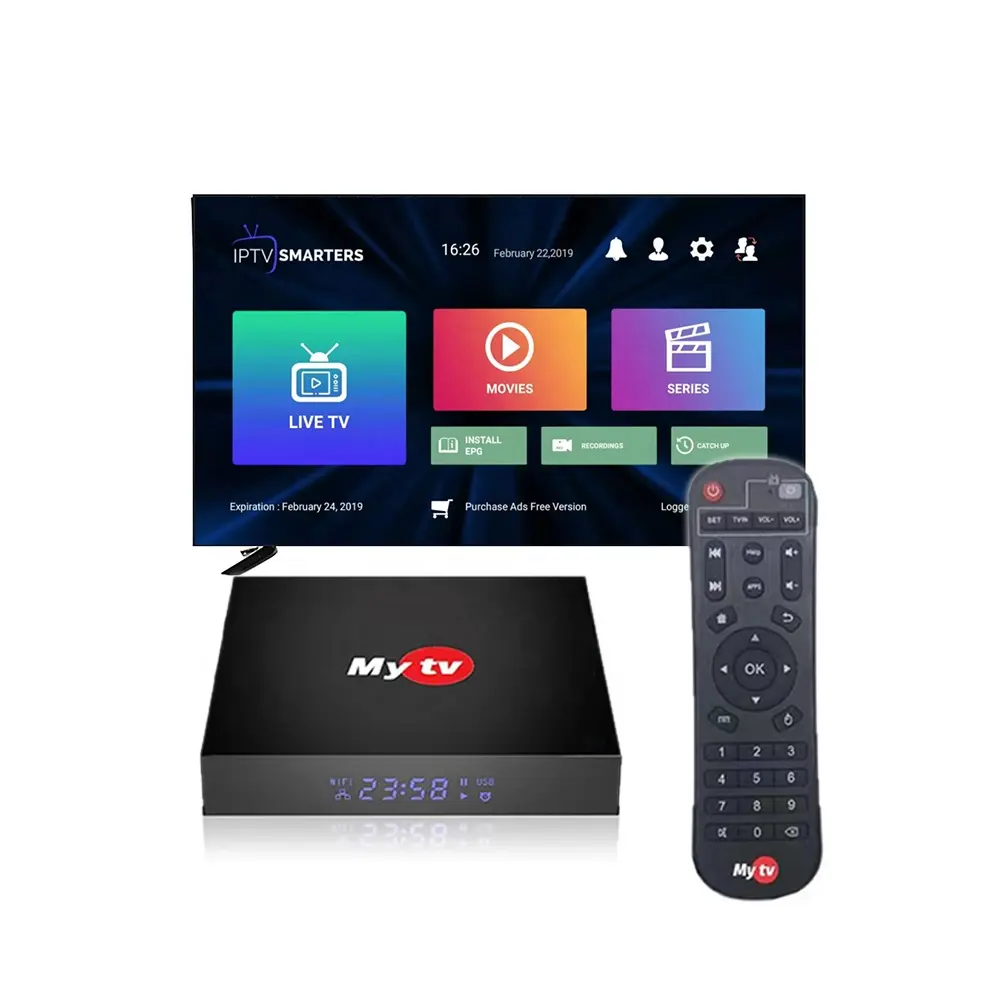 جهاز استقبال أقصى جهاز تلفاز يدعم 4K IP TV واجهة M3U لوحة Mytv smarters3 اشتراك في جهاز استقبال أقصى جهاز تلفاز مخصص مع تجربة مجانية