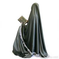 Ensemble de prière premium : Abaya en velours avec bordure en dentelle, robe de prière, Telekung musulman pour l'Aïd et le Ramadan