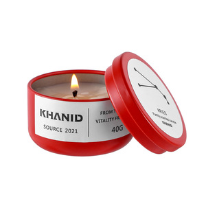 Boîte en étain ronde de 50 ml 40 g, couleur bleu pastel rose gold, avec couvercle hermétique pour bougies - Product Image 5