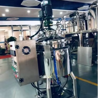 Chaîne de production automatisée compacte pour la fabrication d'onguents, agitateur homogénéisateur motorisé, capacité 50-1000 pour le traitement des produits chimiques