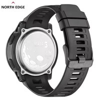 NORTH EDGE Mars3 Jam Tangan Digital Olahraga Modis Jam Tangan LED Waktu Dunia Jam Tangan Tahan Air untuk Pria Stopwatch Olahraga Luar Ruangan Alarm