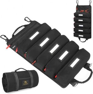 Bolsa de herramientas enrollable de muestra gratuita, organizador enrollable portátil plegable de alta resistencia para almacenamiento y transporte. - Product Image 6