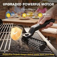 180 °   Brosse électrique pour barbecue à tête réglable, nettoyeur de barbecue sans fil rechargeable à couple élevé, brosse à barbecue 3 vitesses pour barbecue extérieur