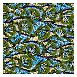 Venta al por mayor de tela de cera real, taparrabos de algodón, patrón de flores, cera africana, sombreros para fiesta y boda - Product Image 6