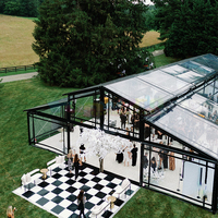 Tente de réception imperméable et résistante aux intempéries, blanche, pour événements, mariages en plein air, entreprises