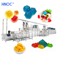 Machine à bonbons en gelée de fruits 3D commerciale HNOC, fabrication de bonbons gélifiés bicolores, ligne complète