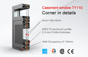 <span class=keywords><strong>Ventanas</strong></span> abatibles térmicas <span class=keywords><strong>y</strong></span> acústicas de alto impacto resistentes a huracanes certificadas por NFRC - Product Image 6