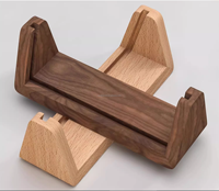Place en bois porte-cartes table menu titulaire acrylique signe titulaire base en bois produits en bois personnalisés