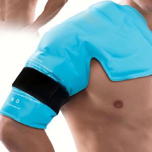 Attelle de compression rotative pour épaule avec pack de glace, thérapie par le froid, certifiée FSA et HSA, réglable, réutilisable, grande taille, Classe II, pour soulagement de la douleur post-chirurgie - Product Image 1