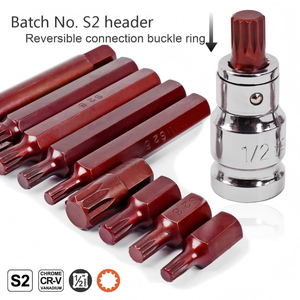 12M 1/2 S2coupling boxinstrument of vehicle maintenance and repair12-<b>point</b> M-shapedSocket set for screwdrivers12-pointed flower - Product Image 4