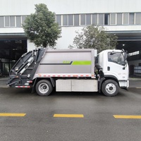 Camion à ordures compacteur électrique pur Shacman 4x2, alimenté par batterie, moteur 160 ch, manuel/automatique