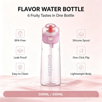 Bouteille à paille anti-fuite de qualité alimentaire, écologique et sûre, avec couvercle à ressort, idéale pour la randonnée, le camping, le sport, l'école et les voyages
