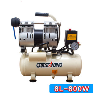 Petite pompe à air silencieuse sans huile à piston oscillant, très portable, 3,2 kW, 120 L, faible bruit, mobile, pour souffler la poussière - Product Image 4