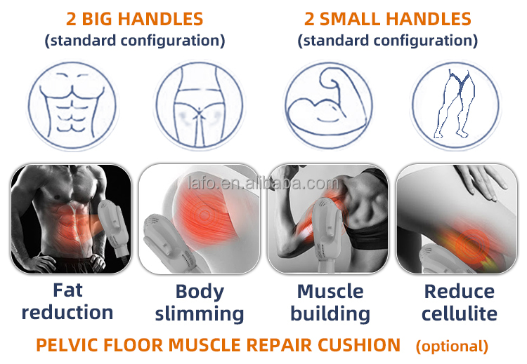 HIEMS+HIEMT PRO EMS EMT Non-invasive electromagnetic muscle stimulation EMS Tesla Body Slimming Machine LF-446C