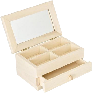 Caja de Regalo Rectangular de Madera de Pino con Tapa Integrada, Elegante Caja de Almacenamiento de Madera Natural, Perfecta para Joyas, Recuerdos y Materiales de Manualidades - Product Image 6