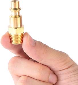 <span class=keywords><strong>BILAL</strong></span> laiton 1/4 pouces NPT mâle tuyau d'air industriel adaptateur de connexion rapide coupleur d'air Kit de prise raccords de compresseur d'air 2 pièces OEM - Product Image 4