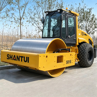 Compacteur Shantui SR18 avec moteur Cummins, transmission hydrostatique, tambour simple vibrant, rouleau compresseur routier de 18 tonnes
