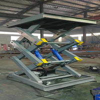 Plateforme élévatrice à ciseaux fixe ultra-mince de 1 à 4 tonnes, élévateur de marchandises hydraulique pour entrepôt, table élévatrice stationnaire de 0,1 m à 4 m