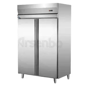 New Upright refrigerator and freezer 2 doors stainless steel luxury commercial kitchen refrigeration equipment
