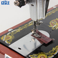 Machine à Coudre et à Broder Ensemble Complet Multifonctionnelle, Machine à Coudre Domestique Robuste (12 Points), Manuelle pour Chaussures, Livraison Gratuite