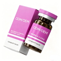 Autocollants en vinyle découpés rectangulaires pour flacons de peptides, étiquettes personnalisées imperméables pour emballages de flacons de poudre de peptides à surface plane de 2 ml et 10 ml