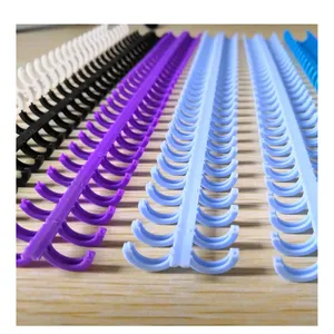 Recyclable Plastic A4 Loose-leaf Binding Ring 30-hole Binder Clamp Rubber Ring Binding Strip