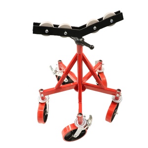 H406 Five-wheel Bracket Movable Pipe Holding <b>Stands</b> Supporting Tube Size 40" Loading <b>Weight</b> 2300kg - Product Image 5
