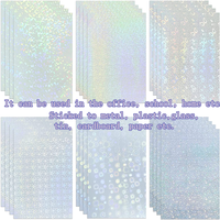 Feuilles de film de plastification à froid transparentes en PVC BOPP, format A4, rouleau de film de plastification à froid holographique en forme de cœur