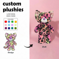 Poupées en peluche personnalisées, mini poupée fille à un œil, personnage de bande dessinée, marchandises de convention, porte-clés en peluche vinyle personnalisé