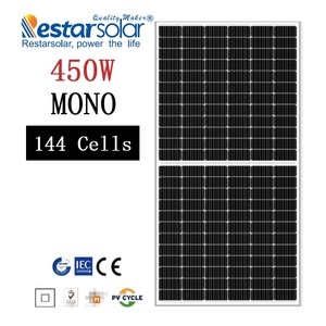 Panneau solaire photovoltaïque monocristallin demi-cellule Restar Solar 450W RT7I-M 16BB haute efficacité, module en verre 3,2 mm - Product Image 2