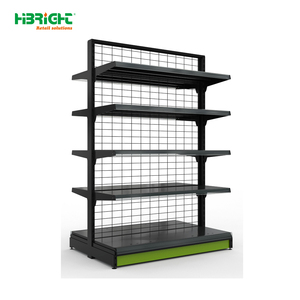 Highbright Modern <b>Wire</b> Back Gondola <b>Shelf</b> for Supermarket & Grocery Stores - Product Image 1