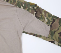 Chemise tactique pour homme avec manches et poches camouflage pour la randonnée, la course à pied et l'entraînement en plein air